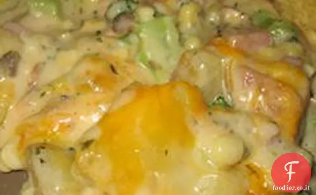 Casseruola di prosciutto abbondante