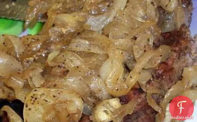 Cipolle brasate di birra