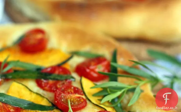 Pomodoro arrosto, Kabocha e sedano verde / dragoncello Pizza