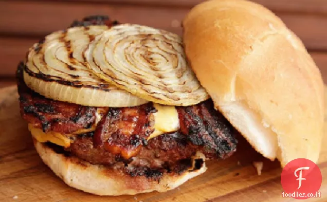 Hamburger di pancetta alla griglia