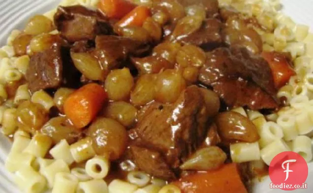 Brasato di manzo e cipolle