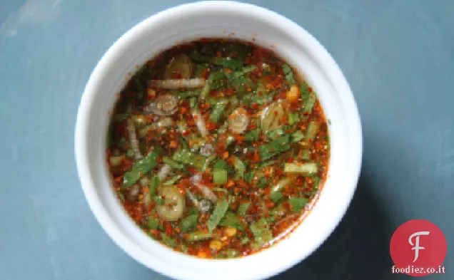 Salsa di immersione di peperoncino secco tailandese