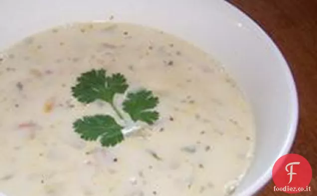 Zuppa di vongole di patate