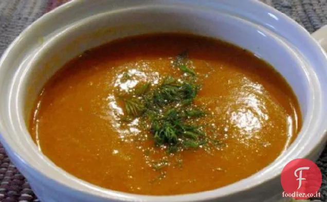 Zuppa di pepe arrostita cremosa