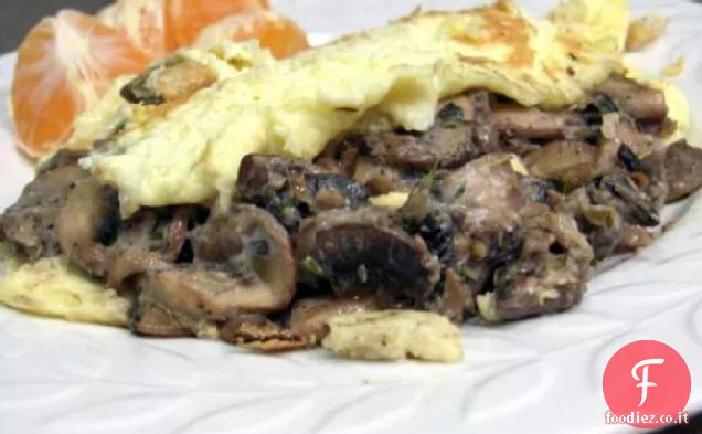 Omelette con funghi per uno