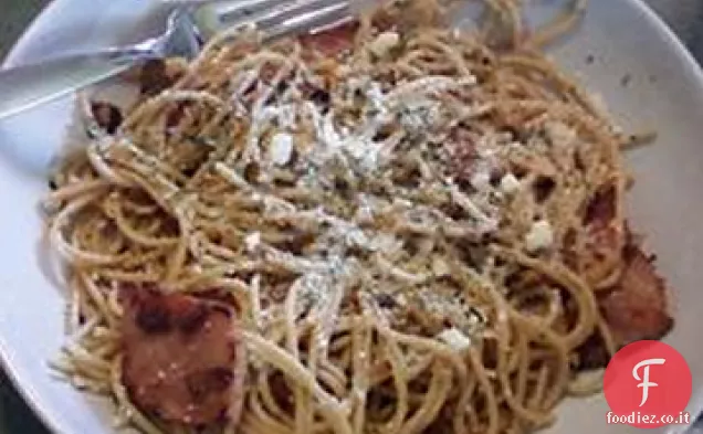 Linguine di Noci e Prosciutto Arrosto