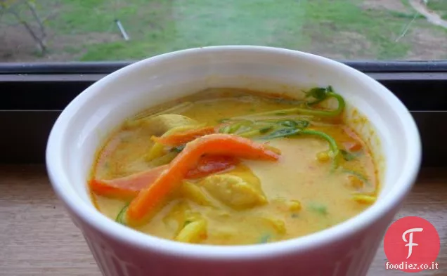 Pollo Laksa (a basso contenuto di grassi e delizioso)