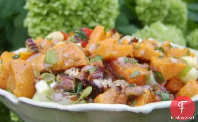 Insalata di patate dolci calde