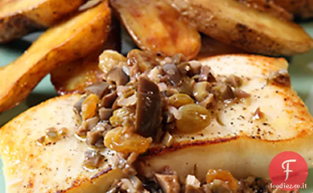Gusto verde oliva-dorato dell'uva passa