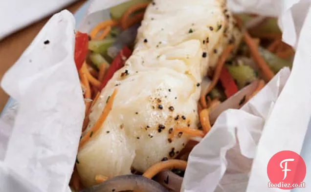 Pesce del Golfo en Papillote