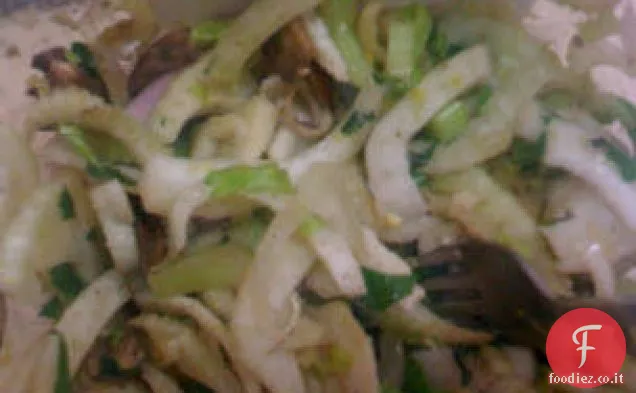 Insalata di Finocchi, Sedano, Portobello e Parmigiano Reggiano