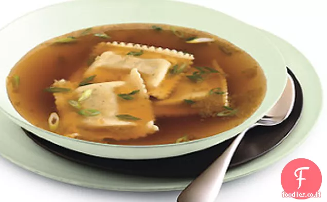 Ravioli di Funghi selvatici in brodo di Porcini