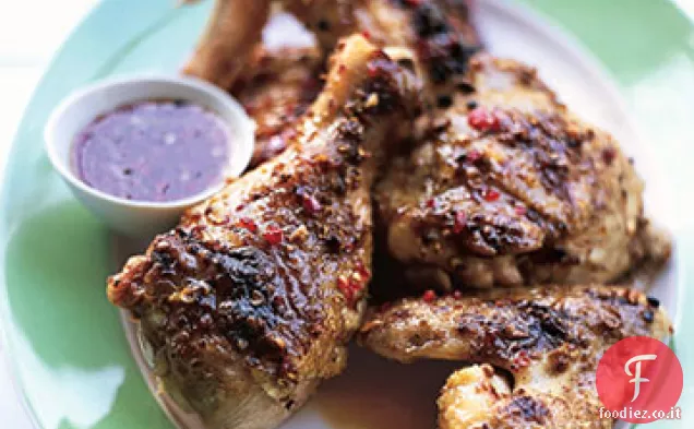 Pollo glassato alla tequila con Jalapeño