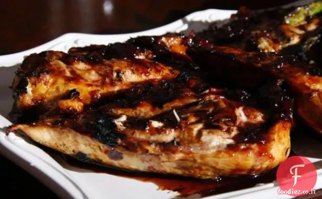 Petti di pollo glassati alla ciliegia-balsamico