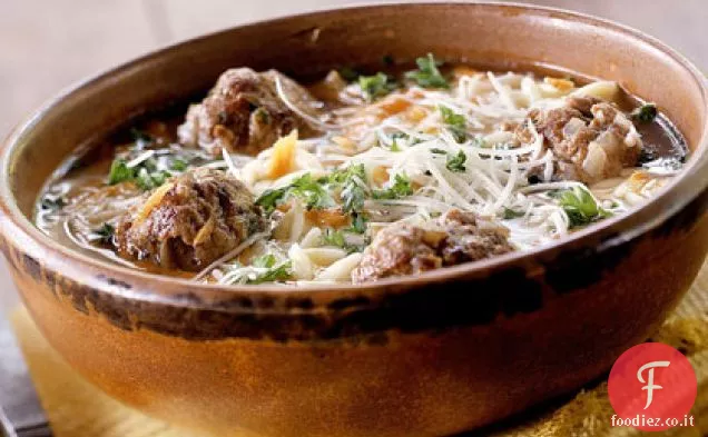 Polpette e Orzo in Brodo