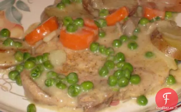 Cena di braciola di maiale