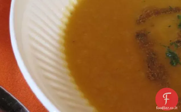 Zuppa di carote e finocchi arrosto