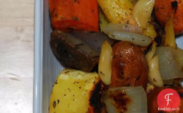 Rootin 'Tootin' Roasted Roots-Ortaggi a radice arrostiti in carta