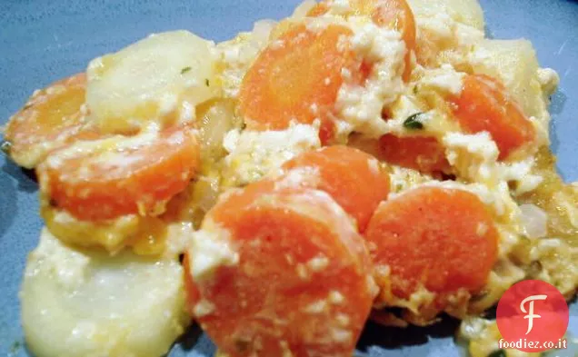 Casseruola di carote di formaggio