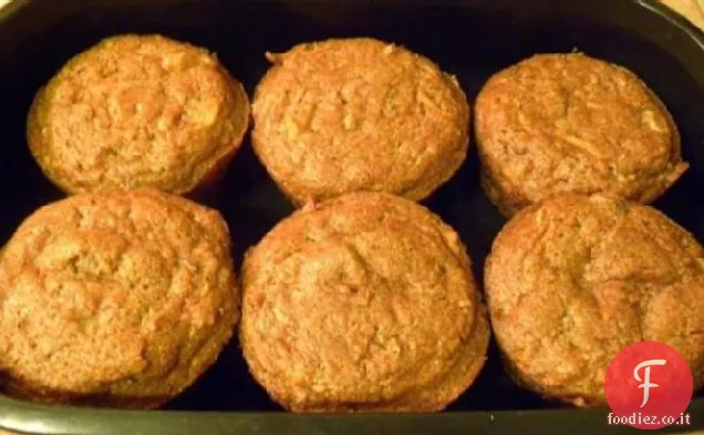 Muffin di torta di carote a basso contenuto di grassi (che non hanno un sapore a basso contenuto di grassi!)