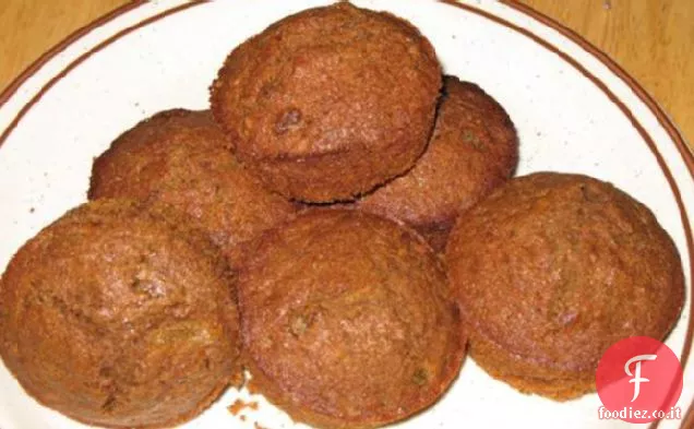 Muffin all'uvetta di carote