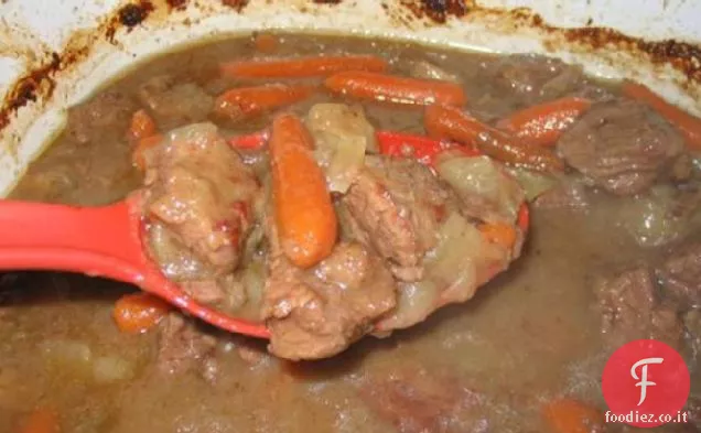 Povero manzo al forno in salsa di birra stile belga