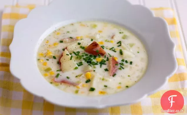 Zuppa di patate di mais