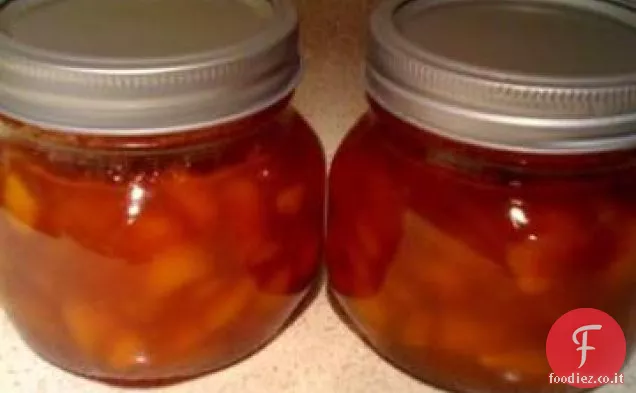 Ginger-Marmellata di pesche (senza pectina necessaria)