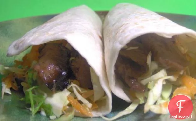 Impacchi di manzo vegetariano Teriyaki a basso contenuto di grassi