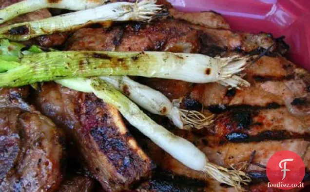 Braciole di maiale orientali alla griglia