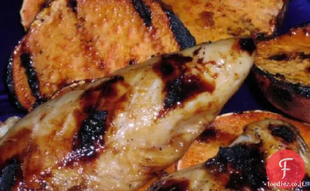 Ww Pollo tropicale con patate dolci grigliate