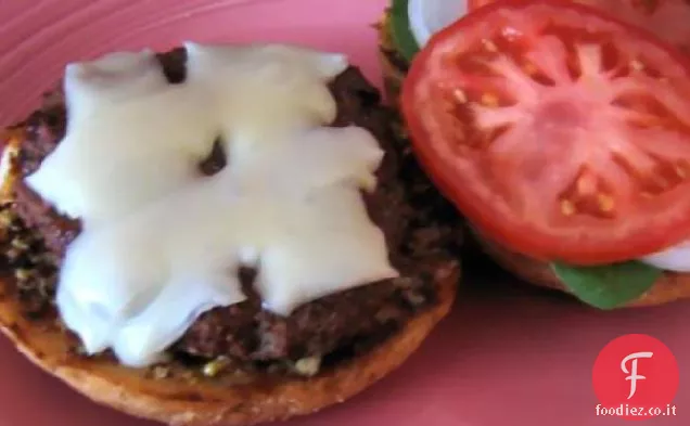 Hamburger con un calcio