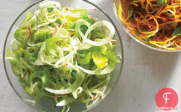 Slaw di sedano, mela e finocchio