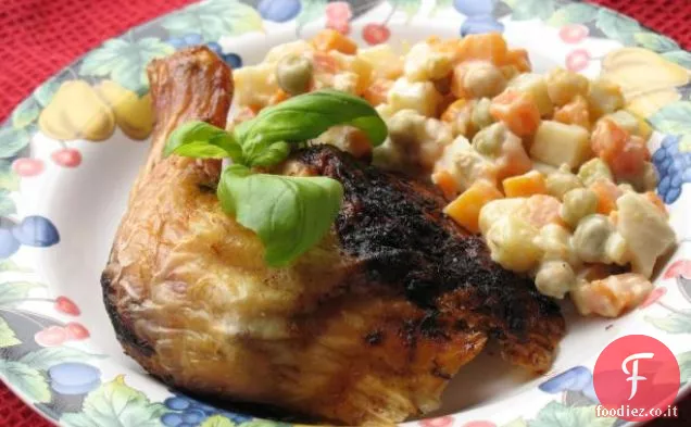 Salsa di rafano facile con verdure miste