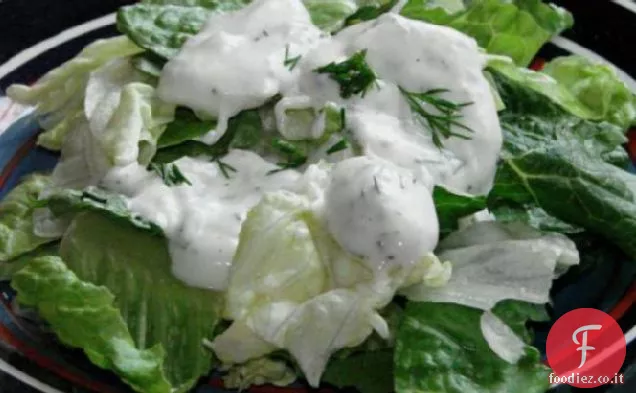 Bianco dea condimento per l'insalata