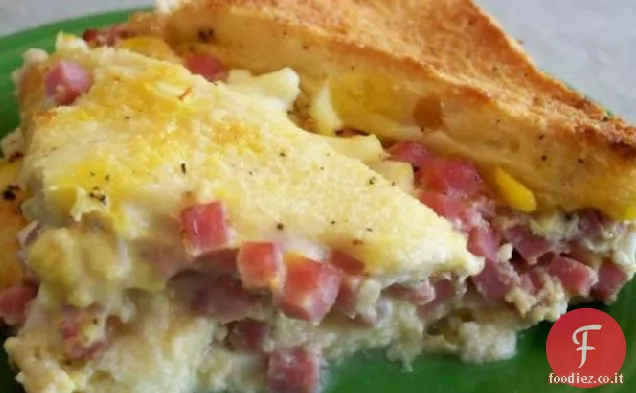 Casseruola di prosciutto e uova alla diavola