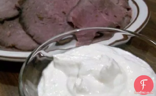 Salsa cremosa di rafano per Roast Beef