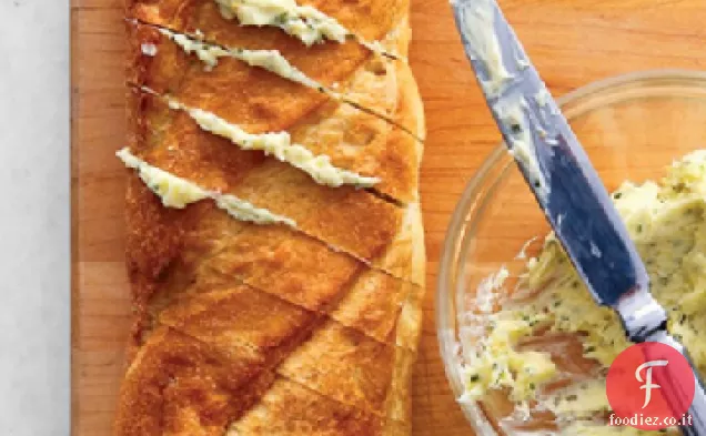 Pane di erba cipollina al rafano