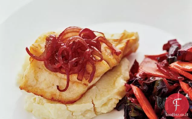 Snapper in padella con purea di pastinaca burrosa