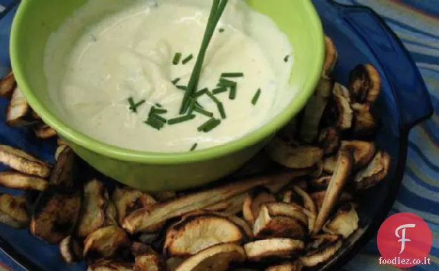 Pastinaca Frys forno con Yogurt Dip