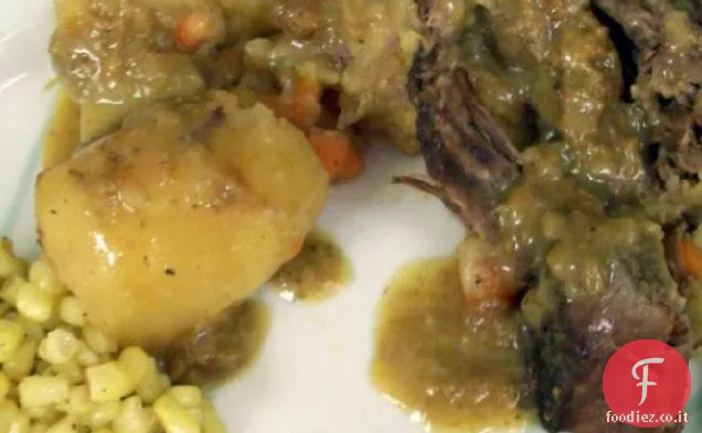 Arrosto salato di Sheila e verdure con sugo
