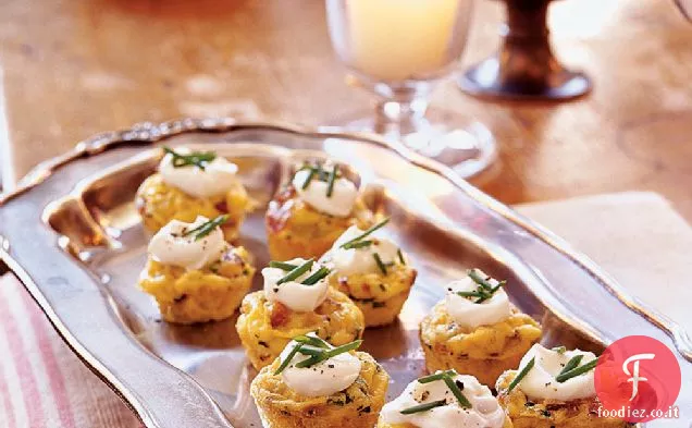 Mini Frittate di pancetta e patate