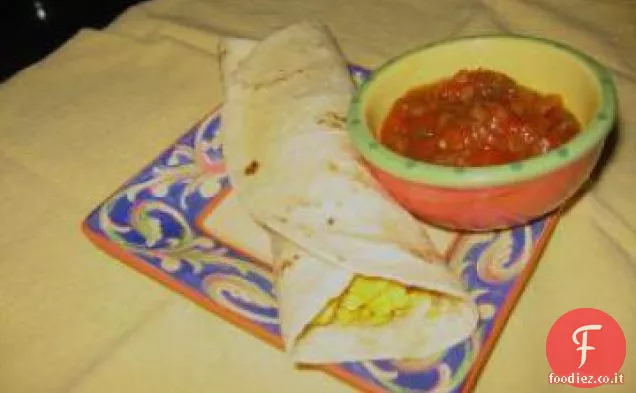 Burrito di patate Uova e formaggio