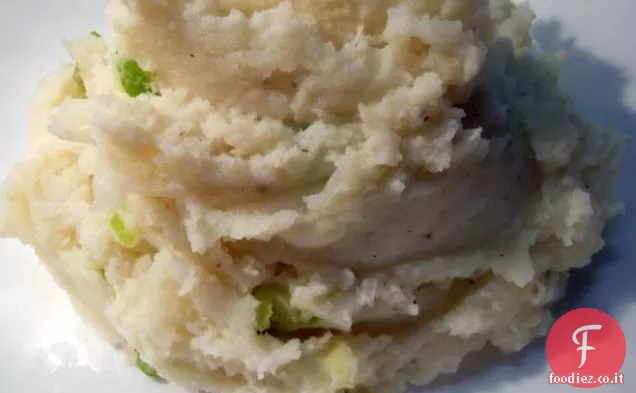 Panna acida e scalogno purè di patate