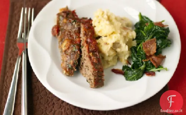 Polpettone e purè di patate al forno