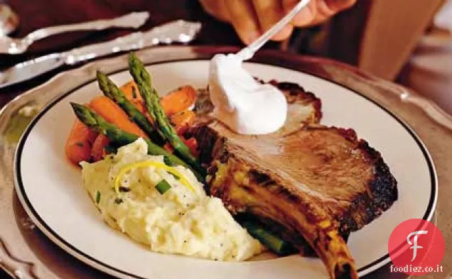 Purè di patate cremoso al limone e semi di papavero