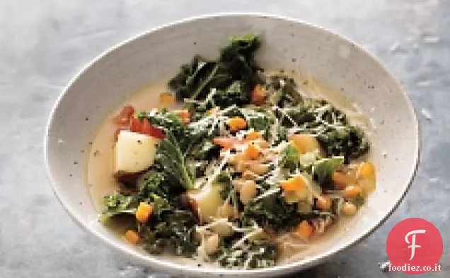 Stufato di fagioli bianchi e cavoli