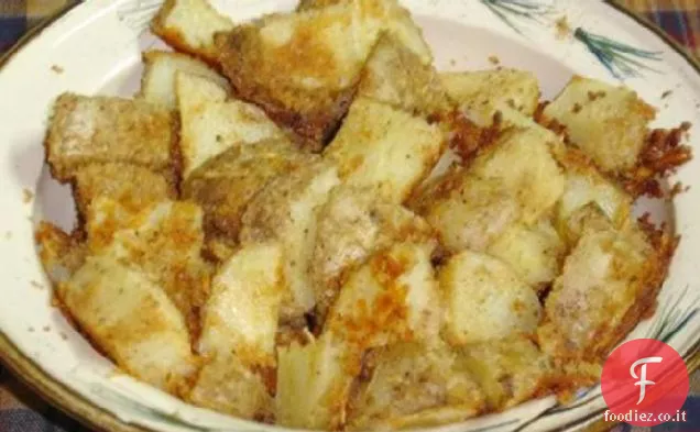 Patate al parmigiano al forno impanate
