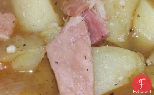 Zuppa di pancetta e patate