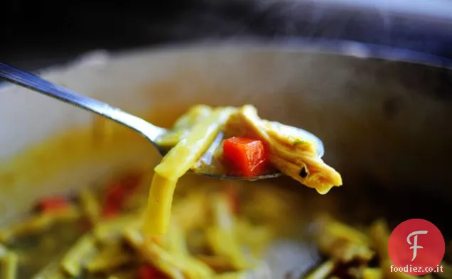 Pollo e tagliatelle fatti in casa